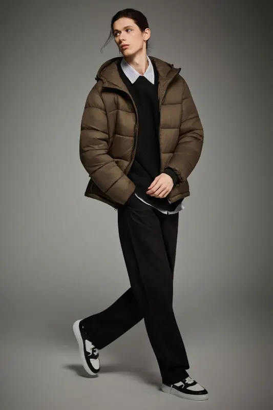 Essential Hooded Puffer Jacket with Quilted Finish