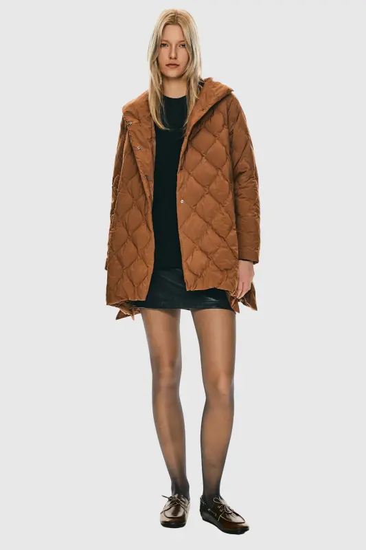Oversized Quilted Lightweight Puffer Jacket